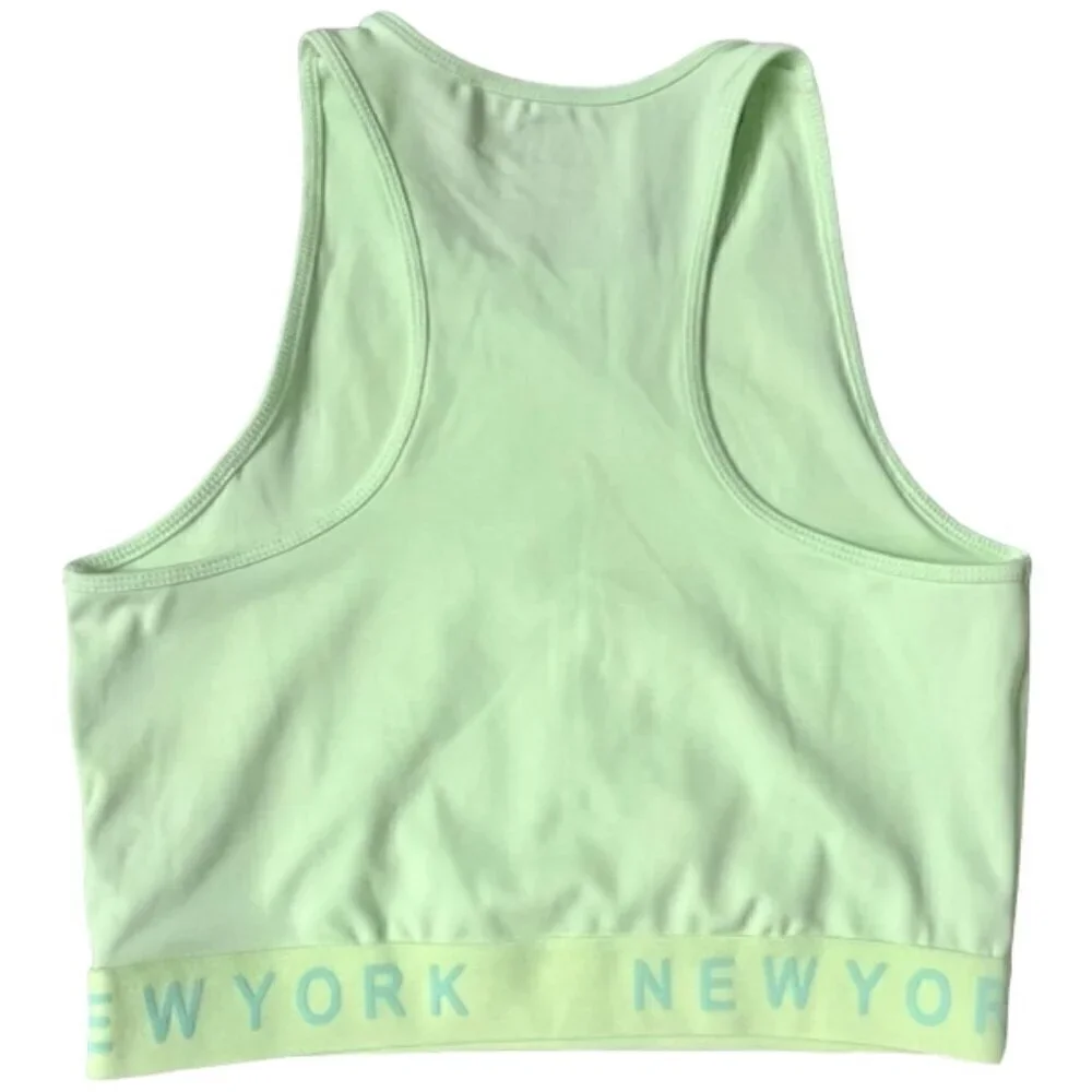 ZARA Junior Crop Top Racerback Athletic Sports Bra Mint Green Size 13/14 NWOT